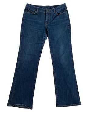 Michael Kors designer jeans high rise waist straight leg stretch denim sz 12/35